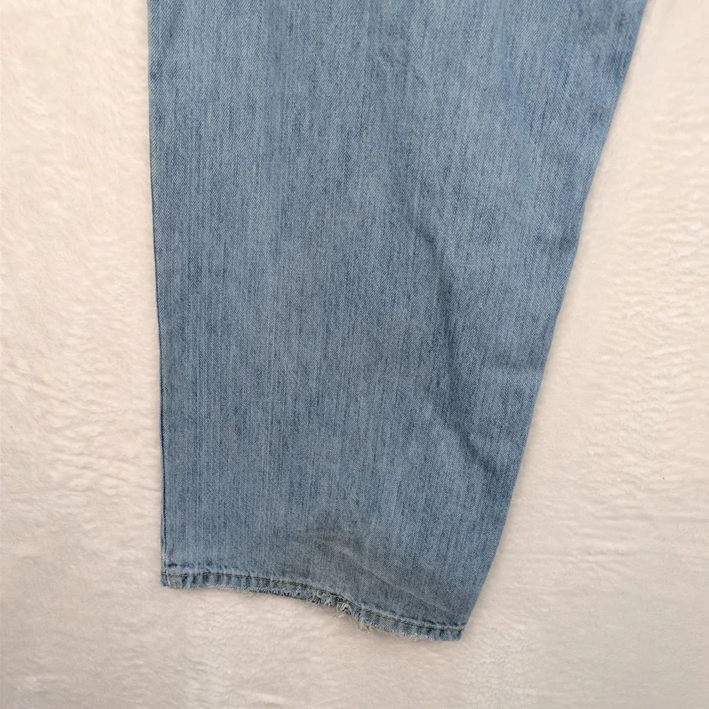 VTG Sean John Jeans Men's 34X32 Light Wash Blue Straight Baggy Embroidered‎ Y2K